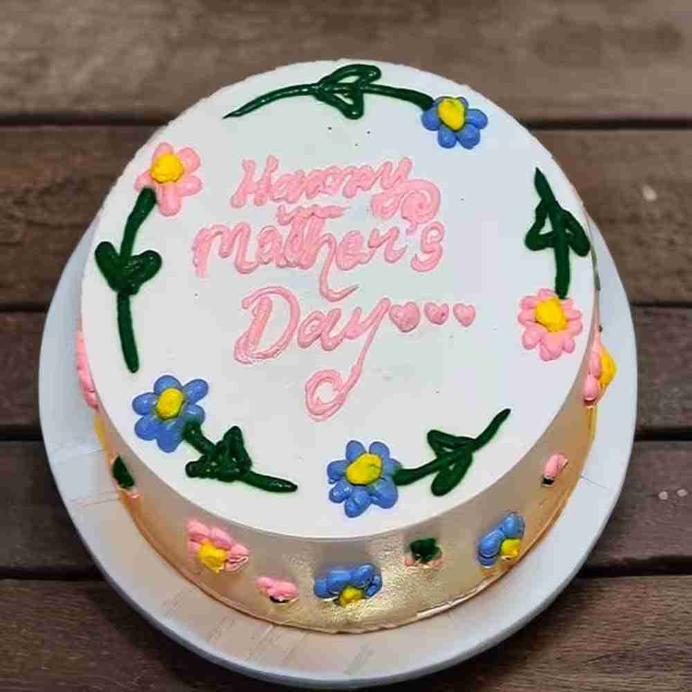 Floral Happy Mother’s Day Cake